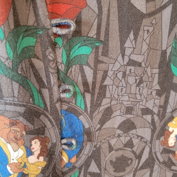 Disney Beauty & the Beast Sleeveless T-Shirt Dress Size XL - Picture 5 of 6